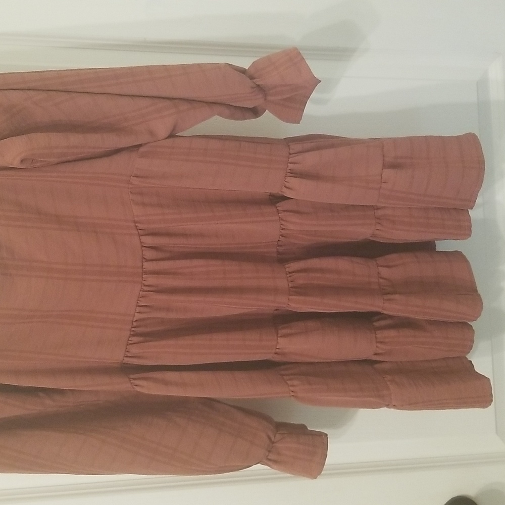 Altar'd State Natalie Plaid Tiered Dress - Picture 6 of 12